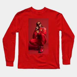 Lewis Hamilton @ Ferrari T-Shirt Long Sleeve T-Shirt